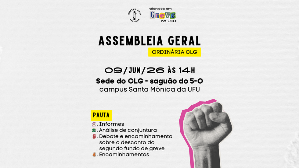 Assembleia Geral de Greve | 09 de junho de 2026