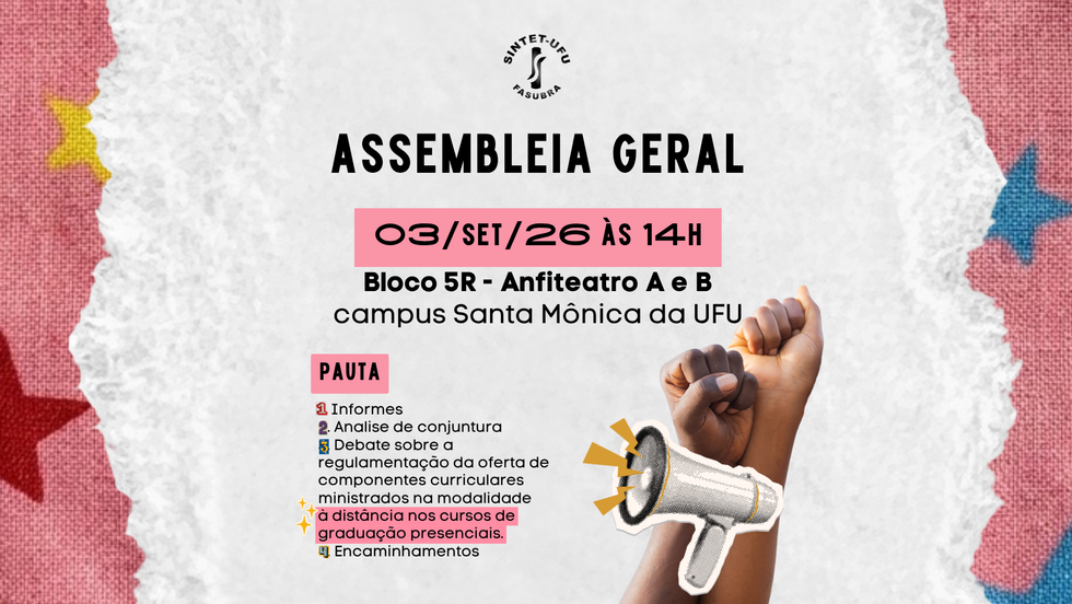 Assembleia Geral | 03 de setembro de 2026