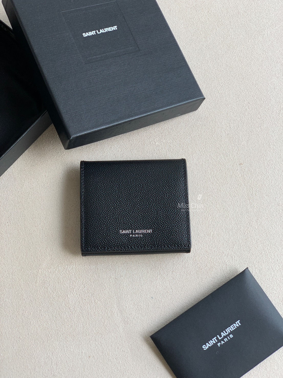 YSL 壓扣零錢包 #黑