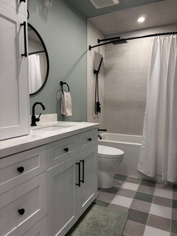 Plaid Bathroom Remodel