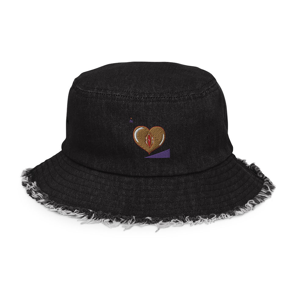 Thumbnail: Punash Distressed Denim Bucket Hat