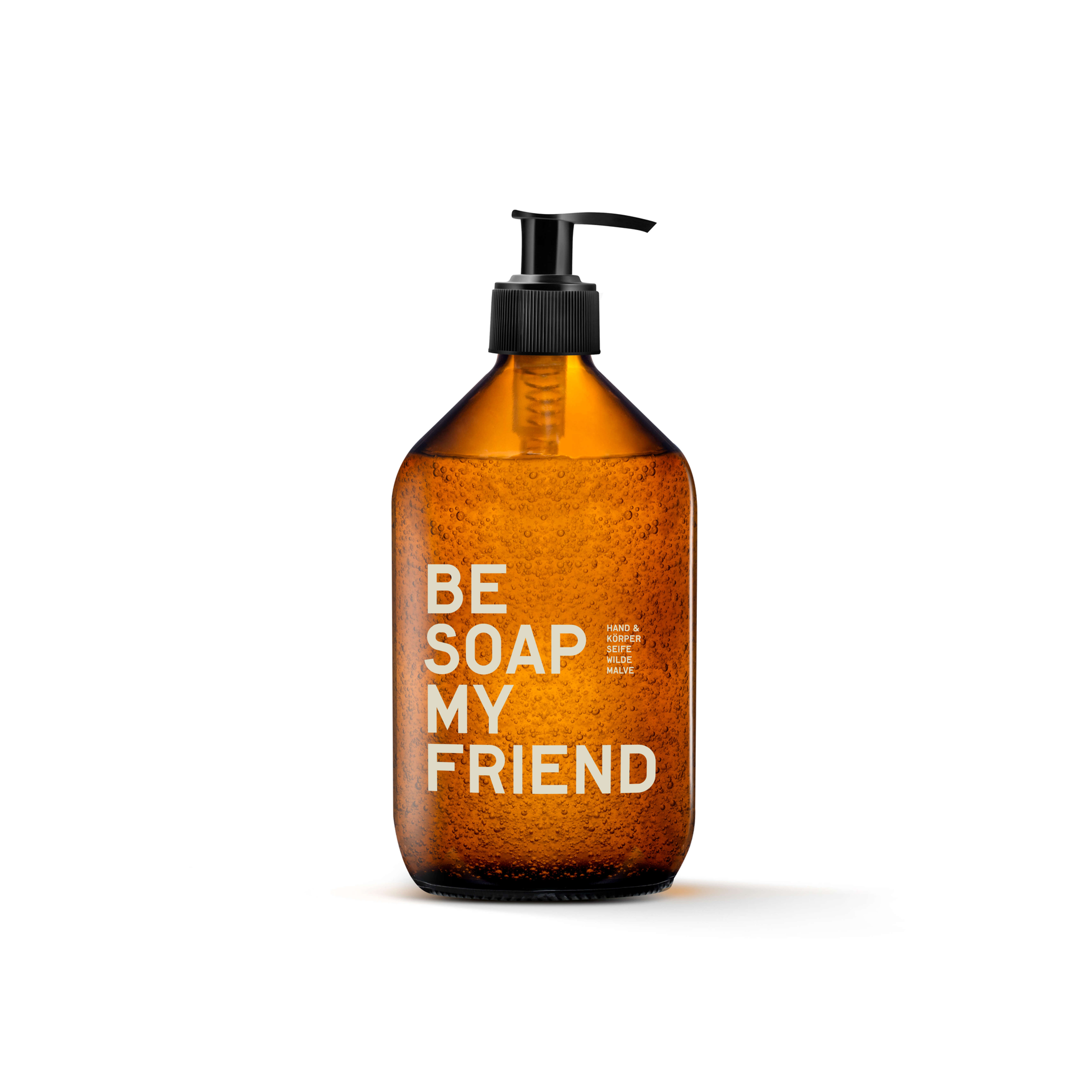 vooraanzicht fles 500ml be soap my friend