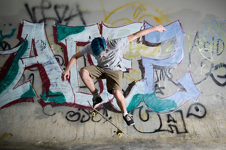 Skater Performing Trick