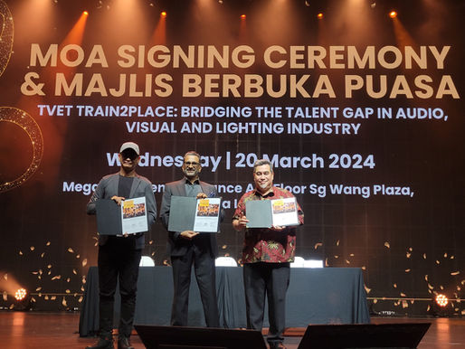 ICMS、Megastar Arena 及 Dr Sound Productions 签署MOA 展开TVET Train2Place 计划