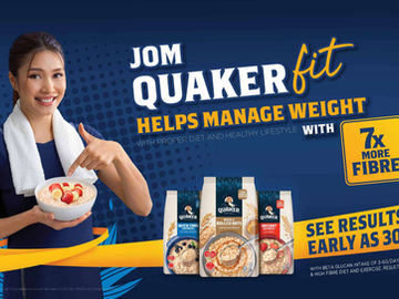 Jom Quaker Fit 推出 30天食谱指南 30天挑战赛 助国人拥健康生活