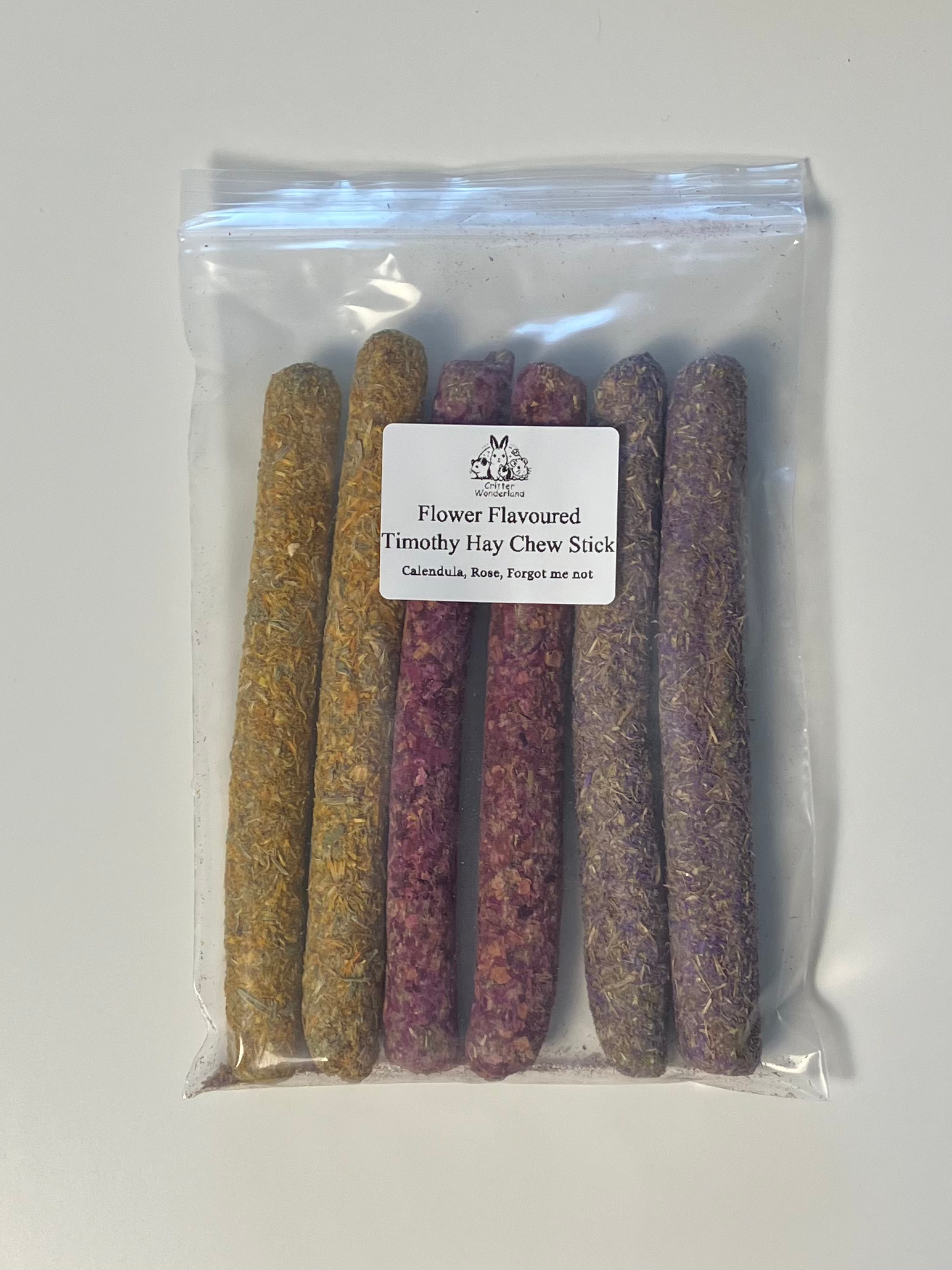 Floral Hay Chew Stick