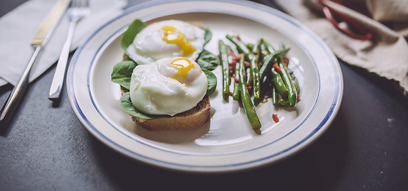 Poached Eggs on Muffins