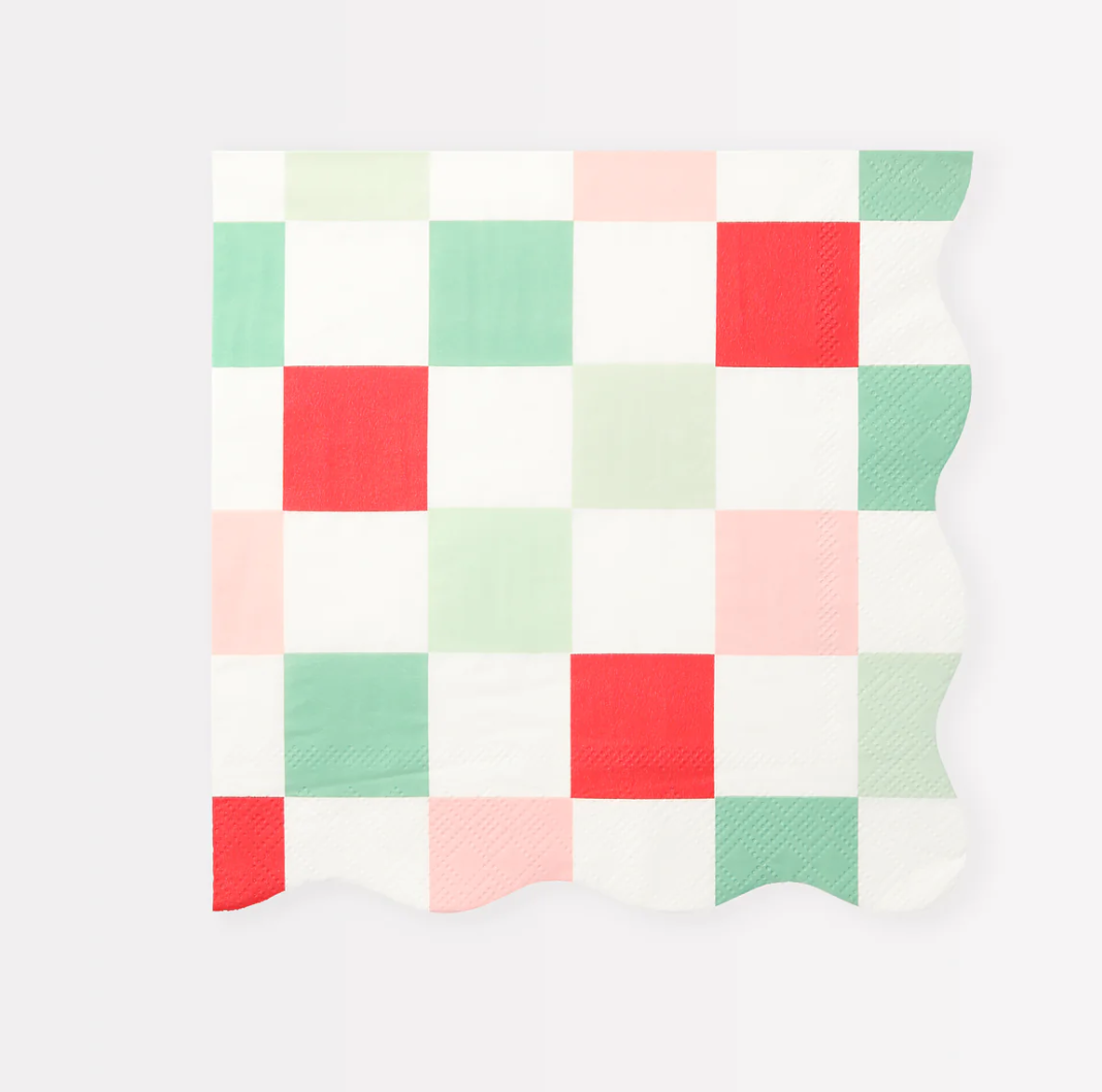 Servilleta Grande Multi Check