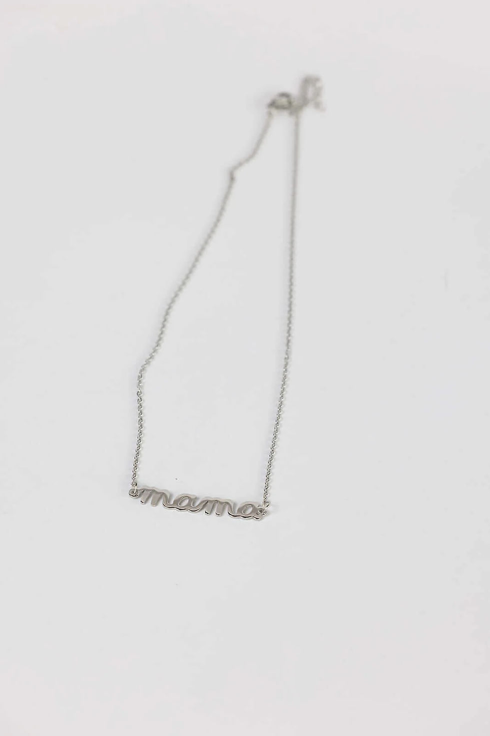 Thumbnail: Zilverkleurige Ketting -  Mama
