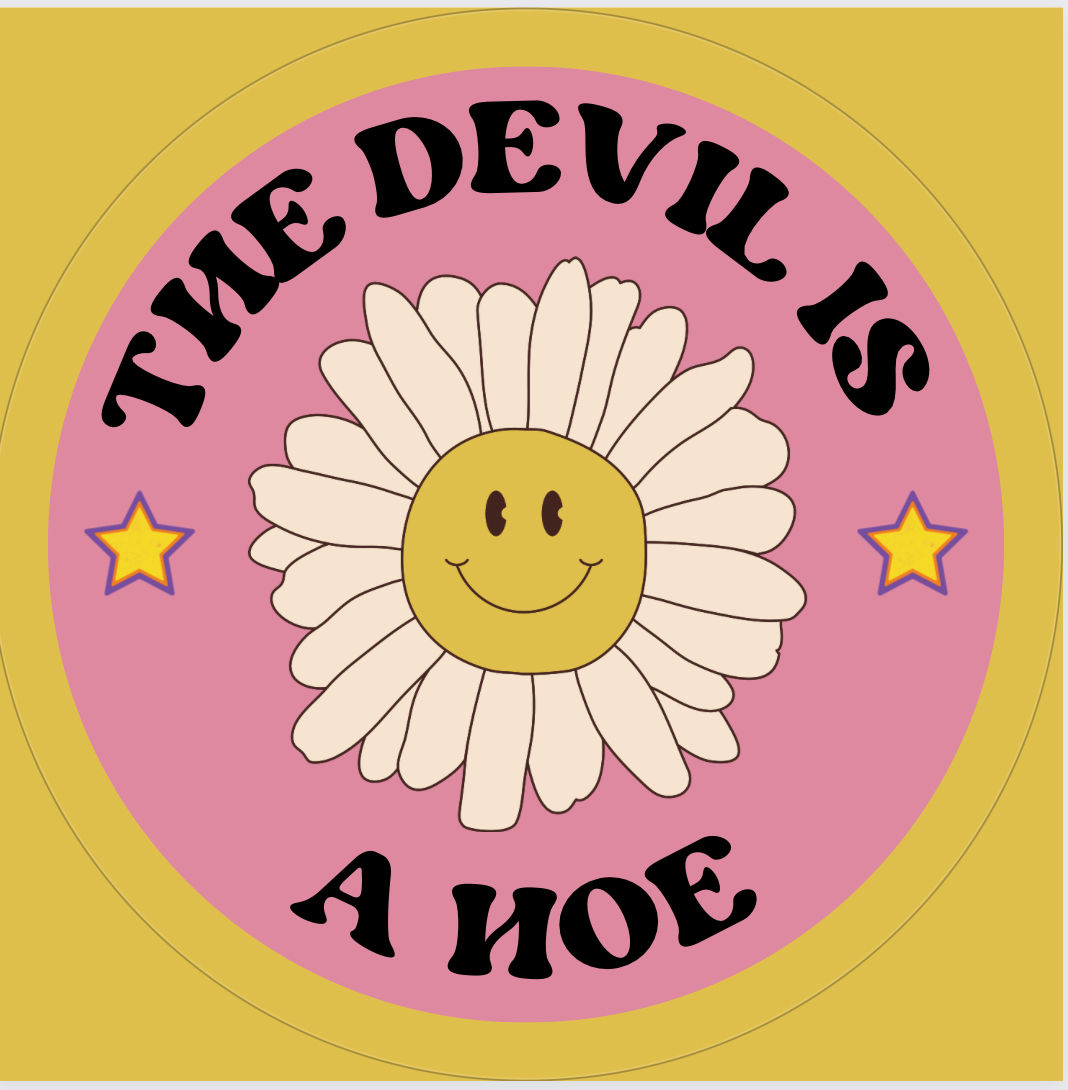 The Devil is a Hoe Sticker Bomb 