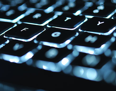 Teclado resplandeciente