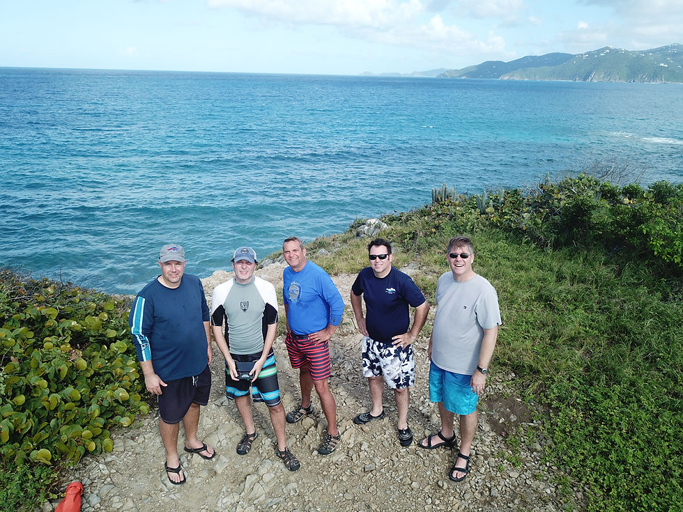 Pilots and sailors cruising in BVI
