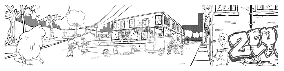 Ed, Edd, n' Eddy Style Panoramic Environment