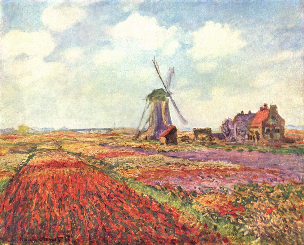Claude Monet "Tulip Fields in Holland" 1886