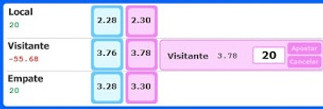 ejemplo apuesta LAY