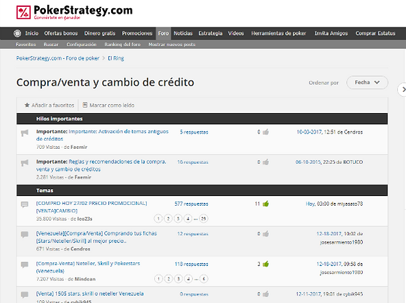 reputacion en pokerstrategy