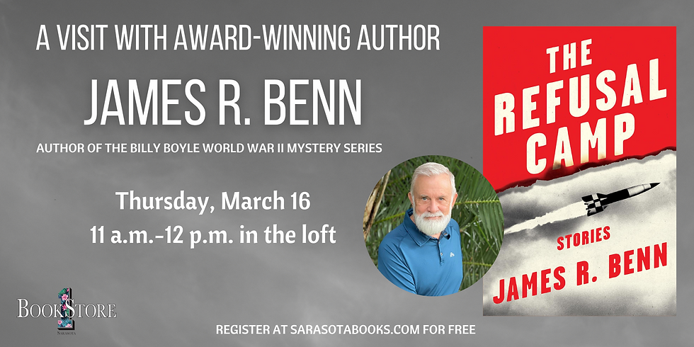 A Visit with Award-Winning Author James R. Benn: "The Refusal Camp Stories" Book Launch!
