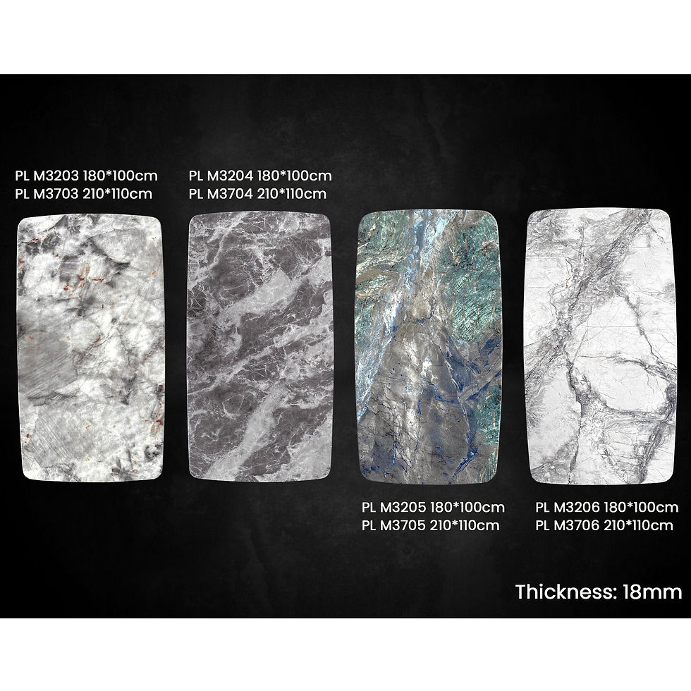Thumbnail: COQUINA Marble Dining Set (6ft/7ft)