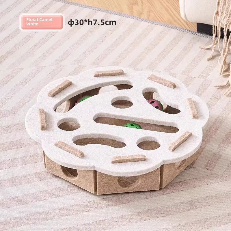 Miniatura: Juguete interactivo para gatos con rascador y pelota