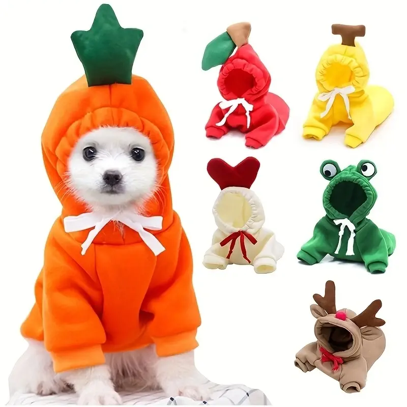 Sudadera con capucha para perros y gatos (otoño/invierno)