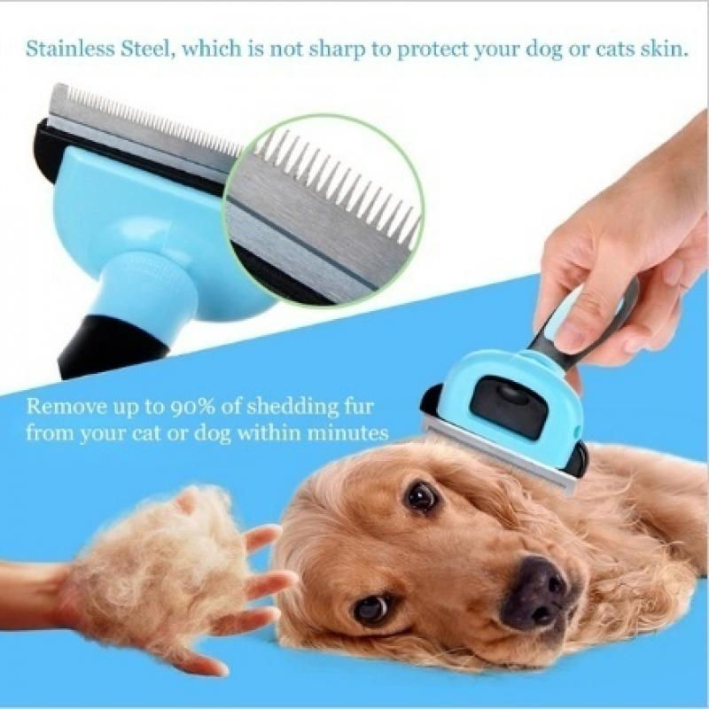 Miniatura: Cepillo para perros doble cara – elimina pelo y desenreda