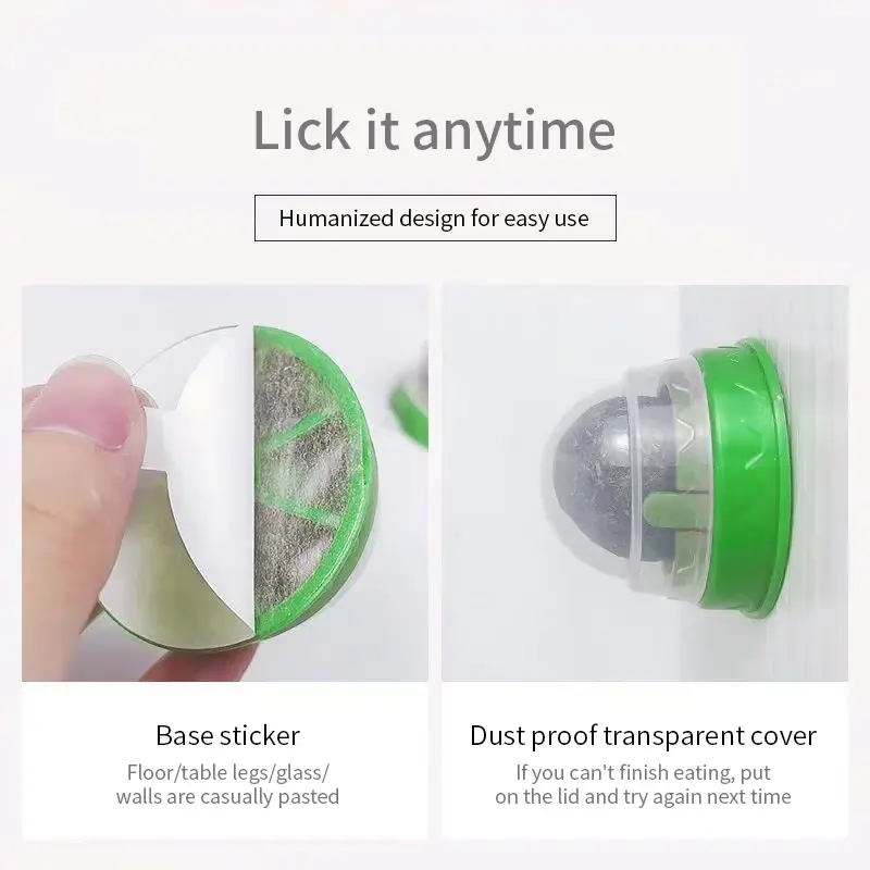 Miniatura: Pelota de juguete adhesiva para pared con hierba gatera natural