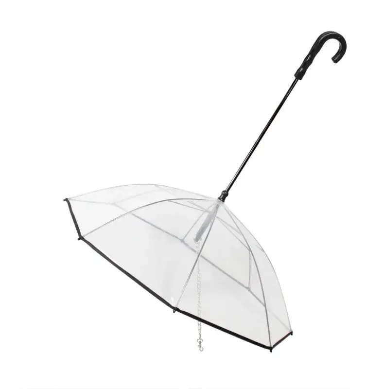 Miniaturbild: Paraguas transparente para perros – protección contra lluvia y viento