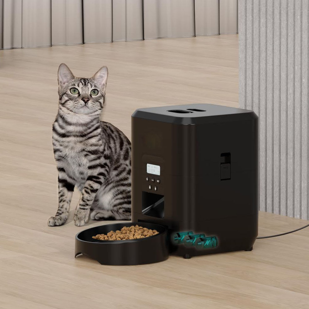 Smart Pet Comedero automático para mascotas con temporizador y pantalla LCD