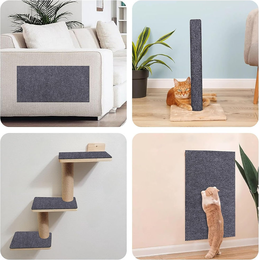 Miniatura: Alfombra rascadora adhesiva para gatos (protección de muebles)