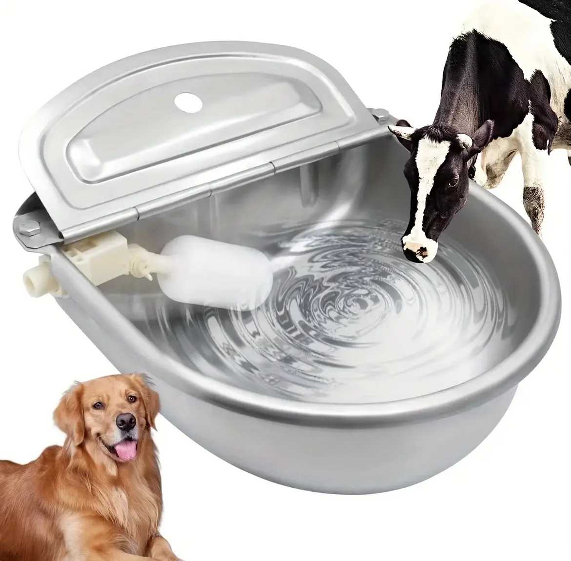 Damaly. Bebedero automático de acero inoxidable para perros y gatos