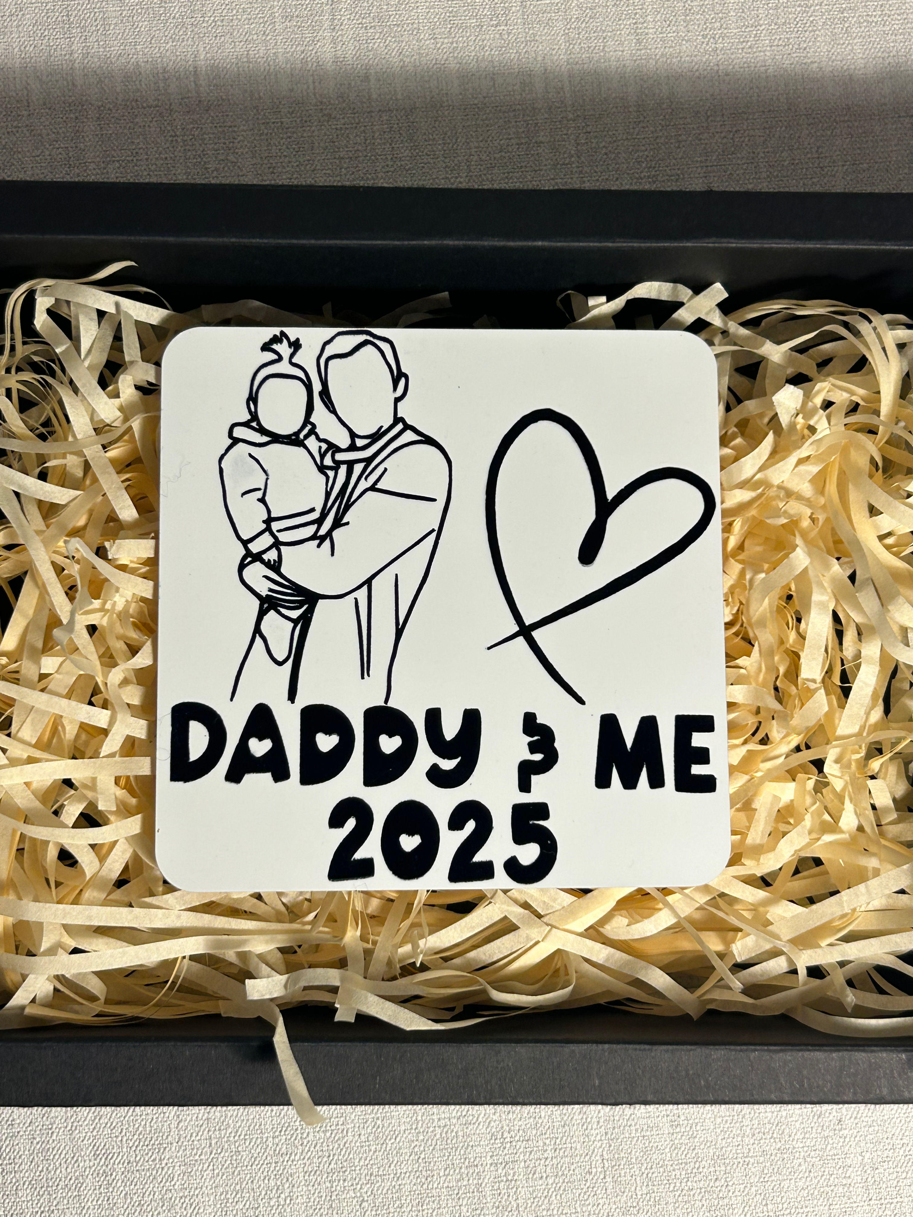 Personalised Line Art Coaster
