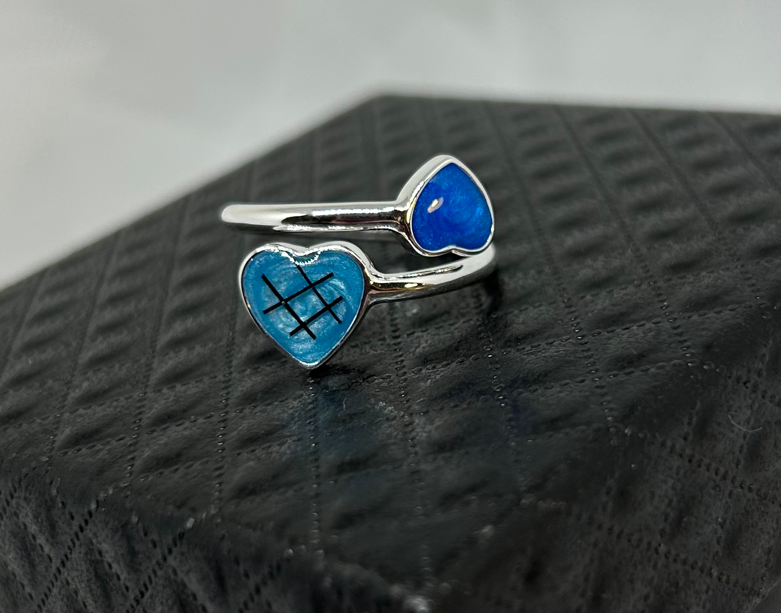 Double Heart Keepsake Ring