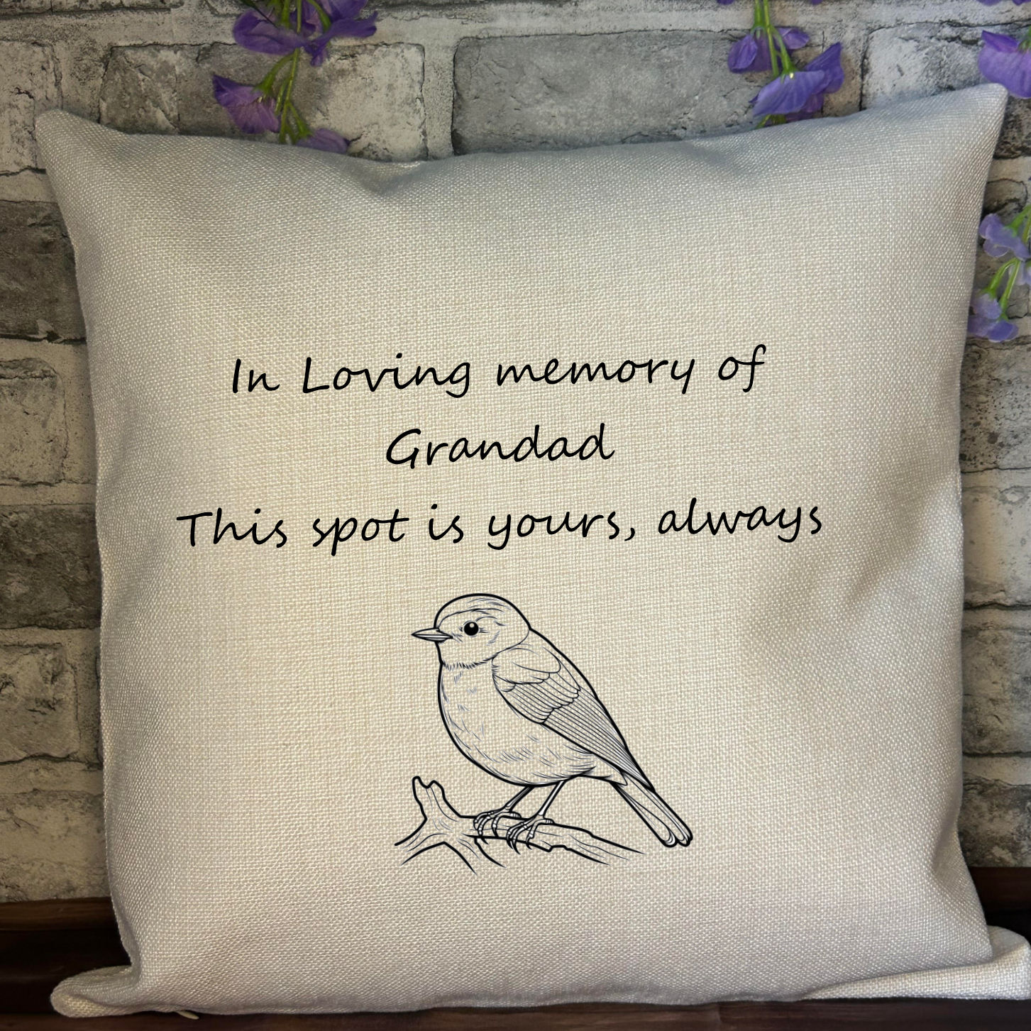 Personalised In Loving Memory Cushion