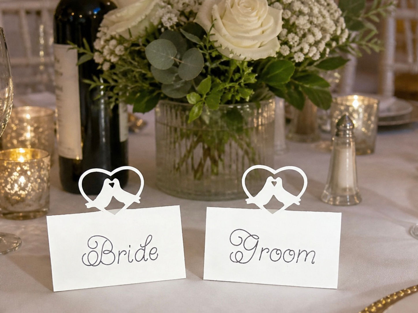 Dove in Love Cut-Out Wedding Place Names