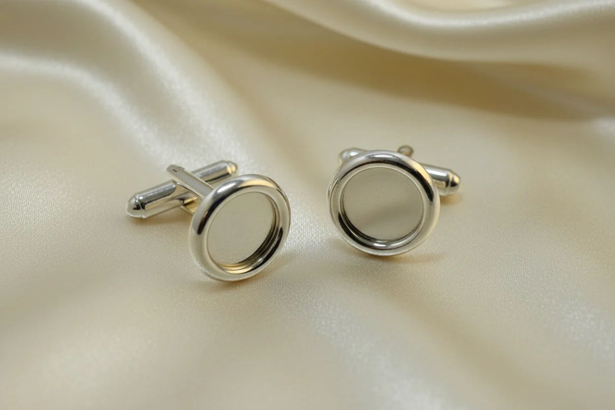 10mm Circle Cufflinks