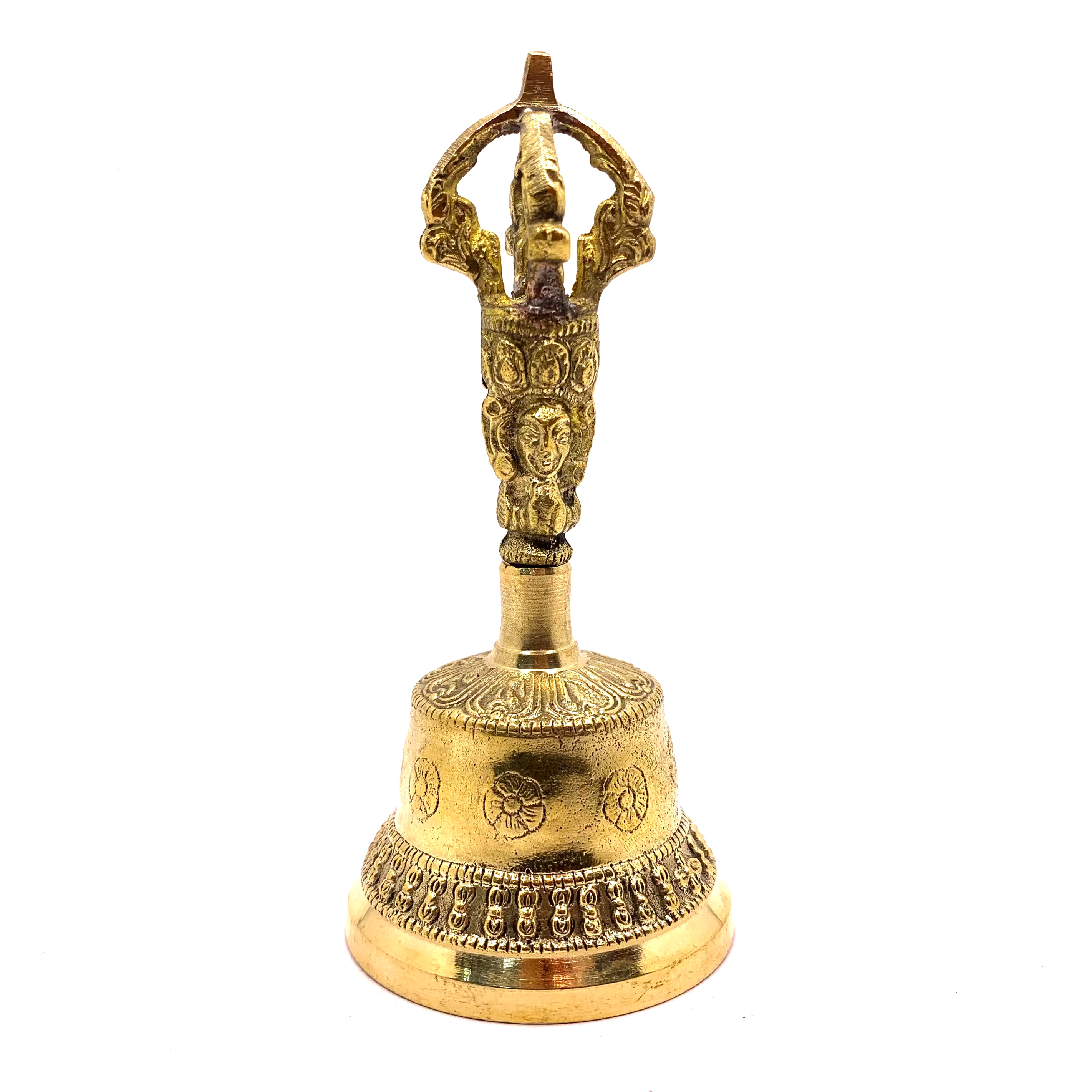Campana de latón tibetana