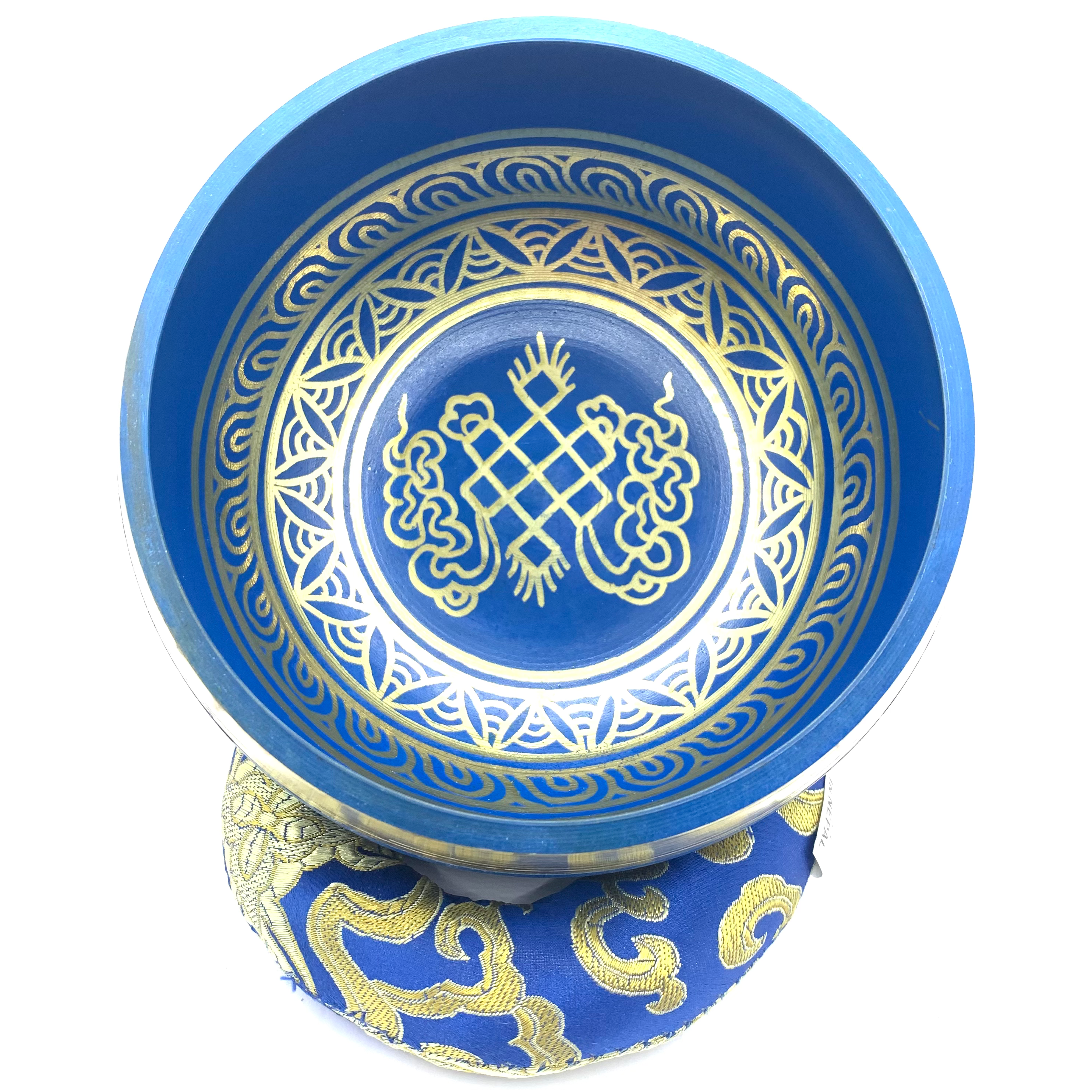 Cuenco latón azul 13cm