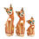 Miniatura: Set de gatos madera medianos