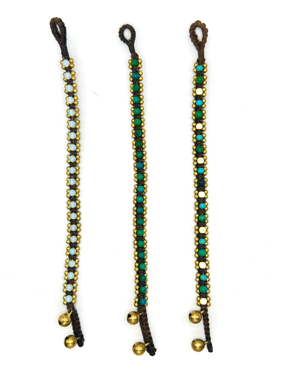 Miniatura: Pulsera croché piedra B37