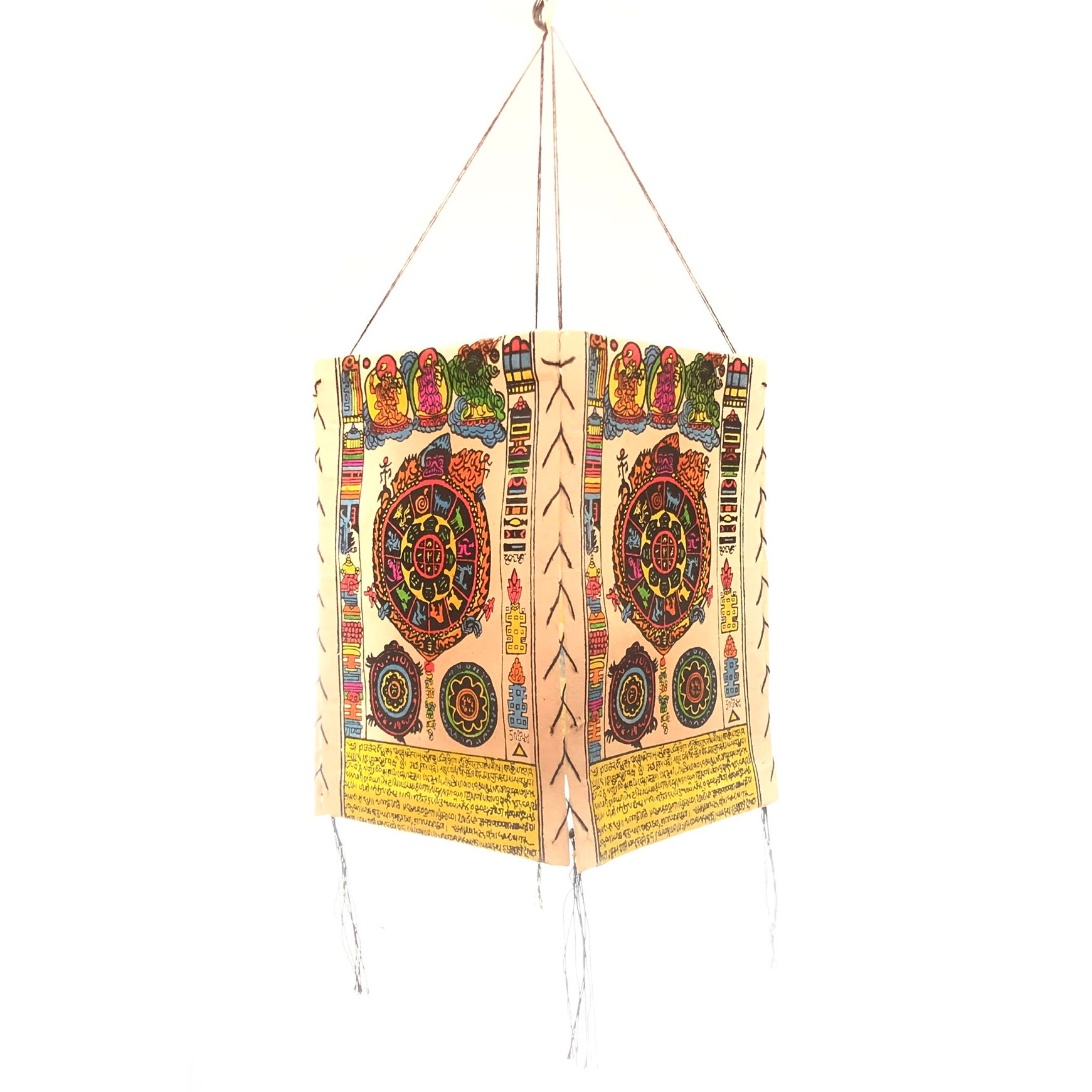 Lámpara papel Lokta pequeña - Mandala