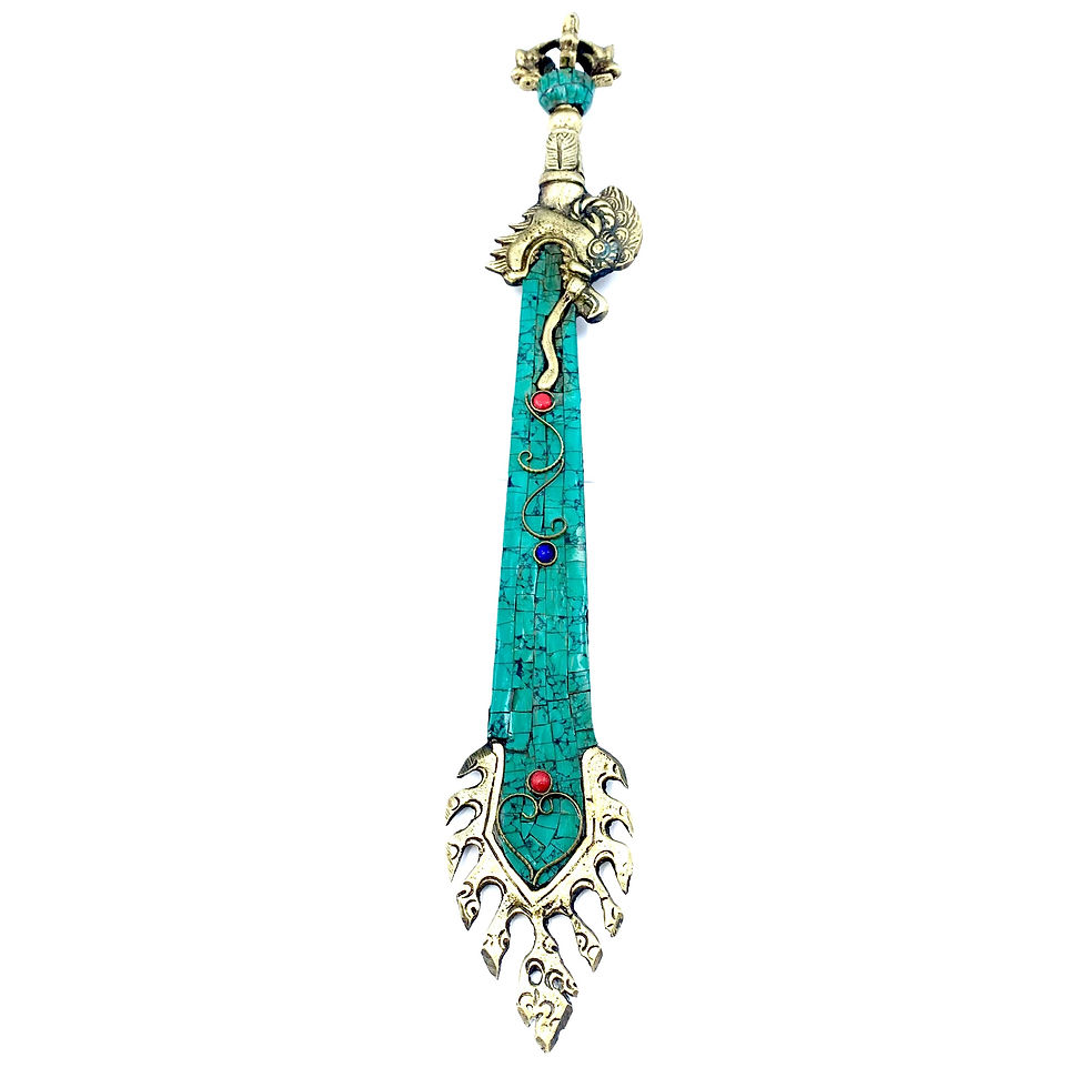 Miniatura: Espada de Manjushri turquesa 