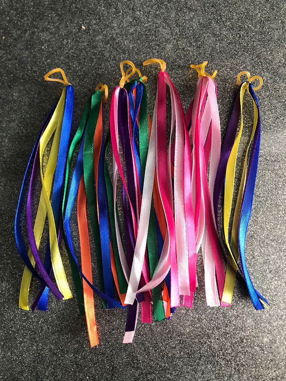 Multi Coloured Hair Streamers