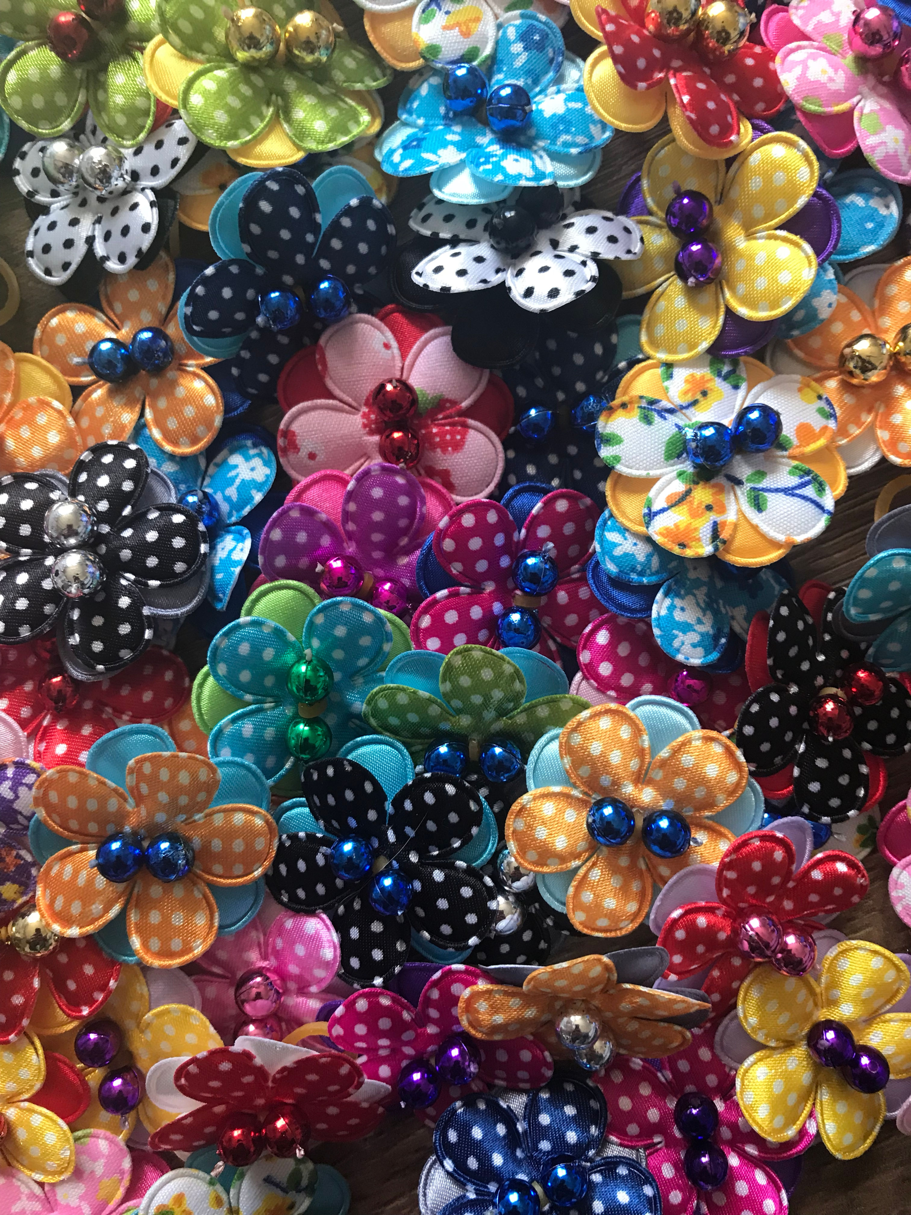 Polka Dot Daisy Bows