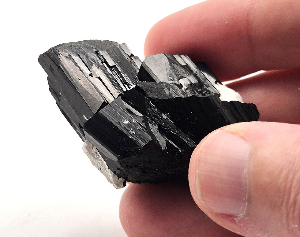 Miniature : Tourmaline et Hyalite 5cm