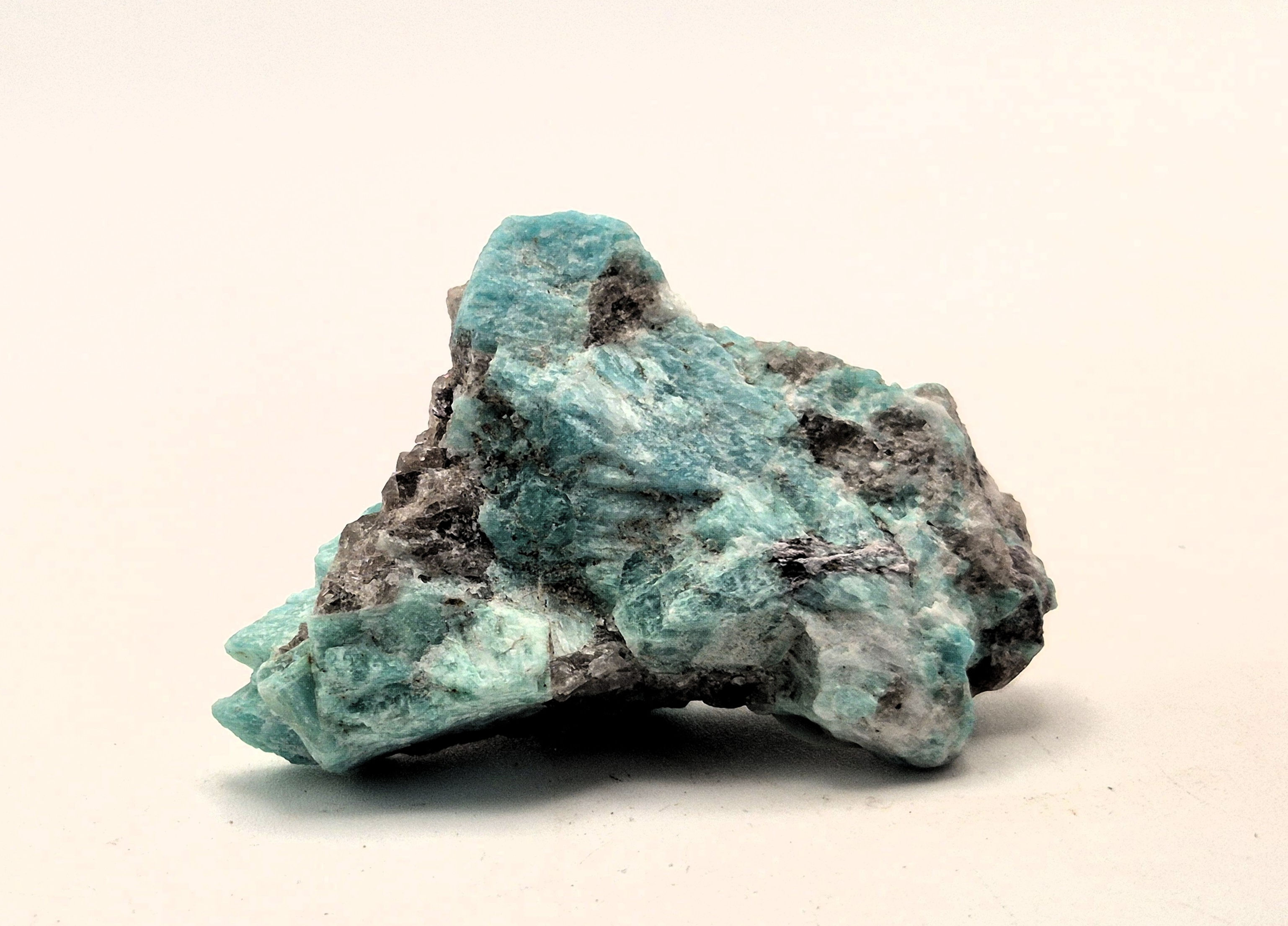 Amazonite et Quartz fumé 8.2cm