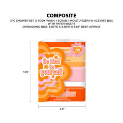 Be Kind Shower Set Rendering