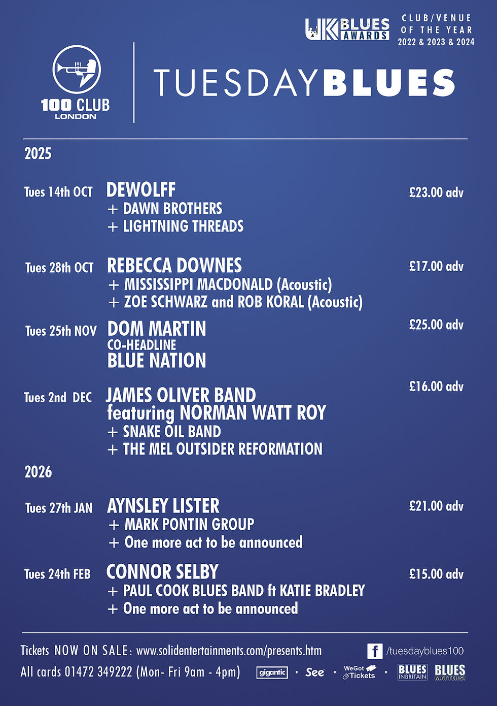 TUESDAY BLUES OCT 2025