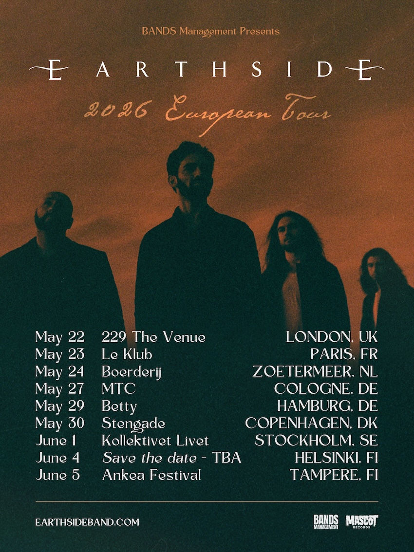 Earthside European Tour 16/2/26