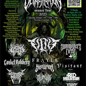 Tennessee Metal Devastation Music Fest Preview 9/10/25