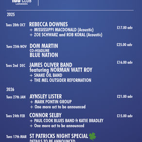 Tuesday Blues Rocks! 28/10/25